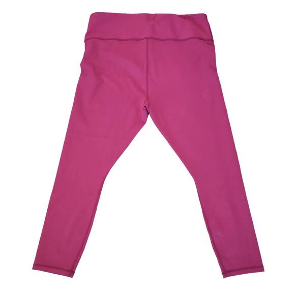 IVL Collective Go Power Sport Raspberry Glitter High Rise Cropped Leggings Sz 14 - Picture 5 of 11